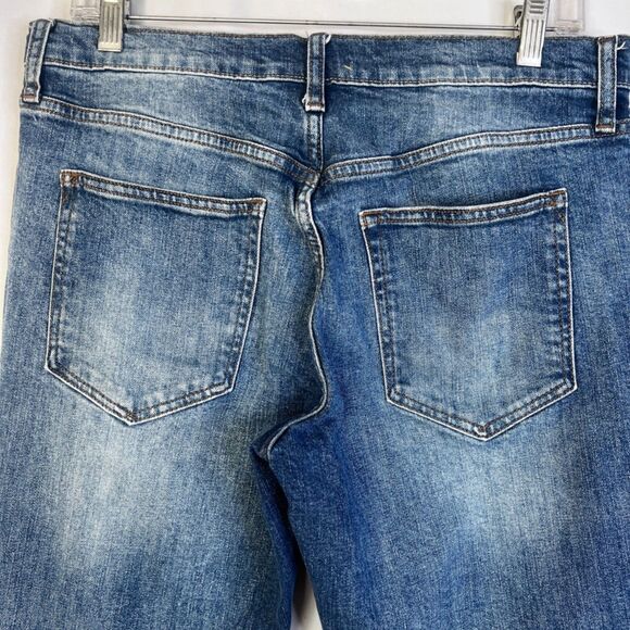 GAP Denim Jeans Best Girlfriend Distressed Slim Leg Light Wash Mid Rise Sz 30R - Picture 4 of 8